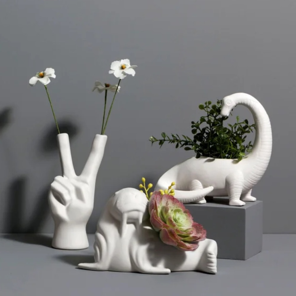 Easy Tiger Co. Ceramic Peace Vase ✨